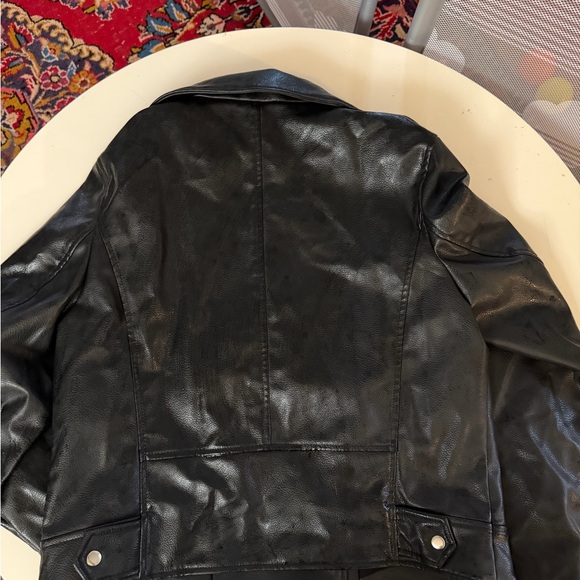 H&M Black Leather Jacket - Picture 2 of 2